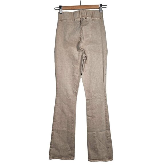 L'Agence Tan Elastic Waist Flare Stretch Pants Women's Small, 25 - Picture 2 of 8